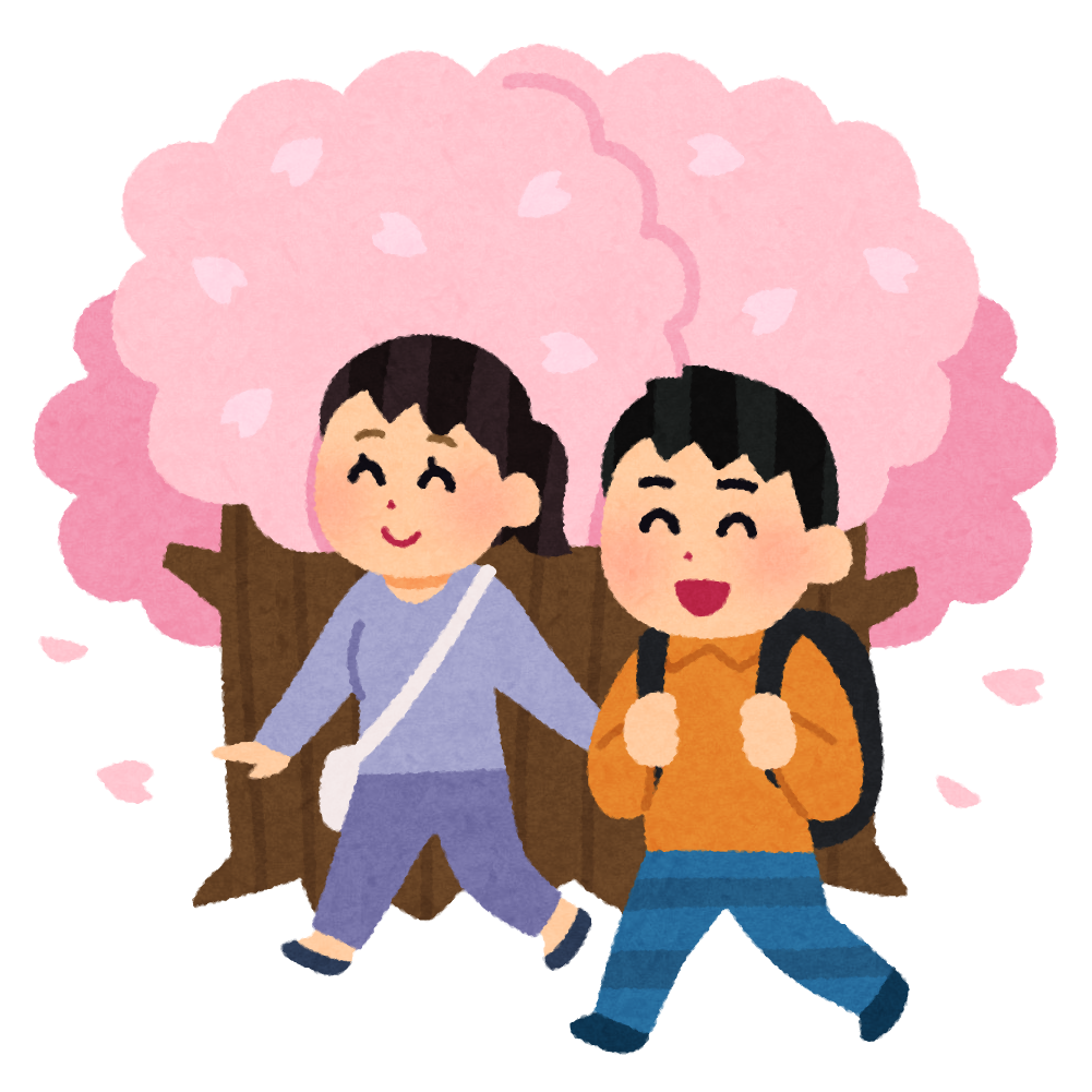 散歩と花見