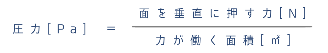 圧力の公式